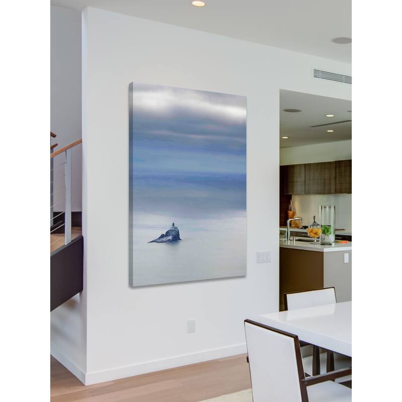 Marmont Hill - Tillamook Rock Lighthouse Painting Print on Canvas - Multi-Color