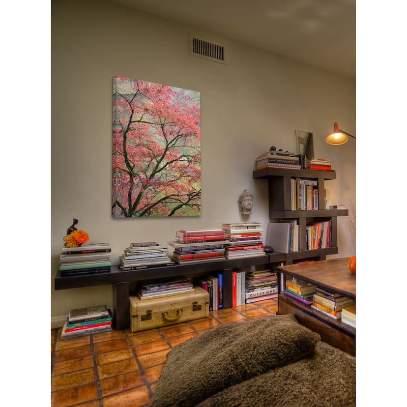 Marmont Hill - Red Zen Painting Print on Canvas - Multi-Color
