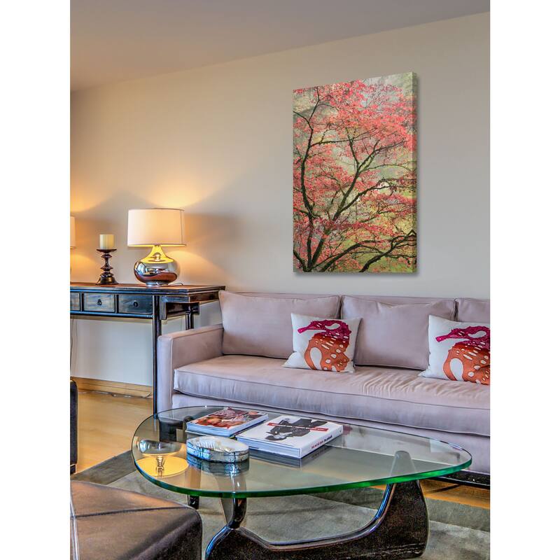 Marmont Hill - Red Zen Painting Print on Canvas - Multi-Color