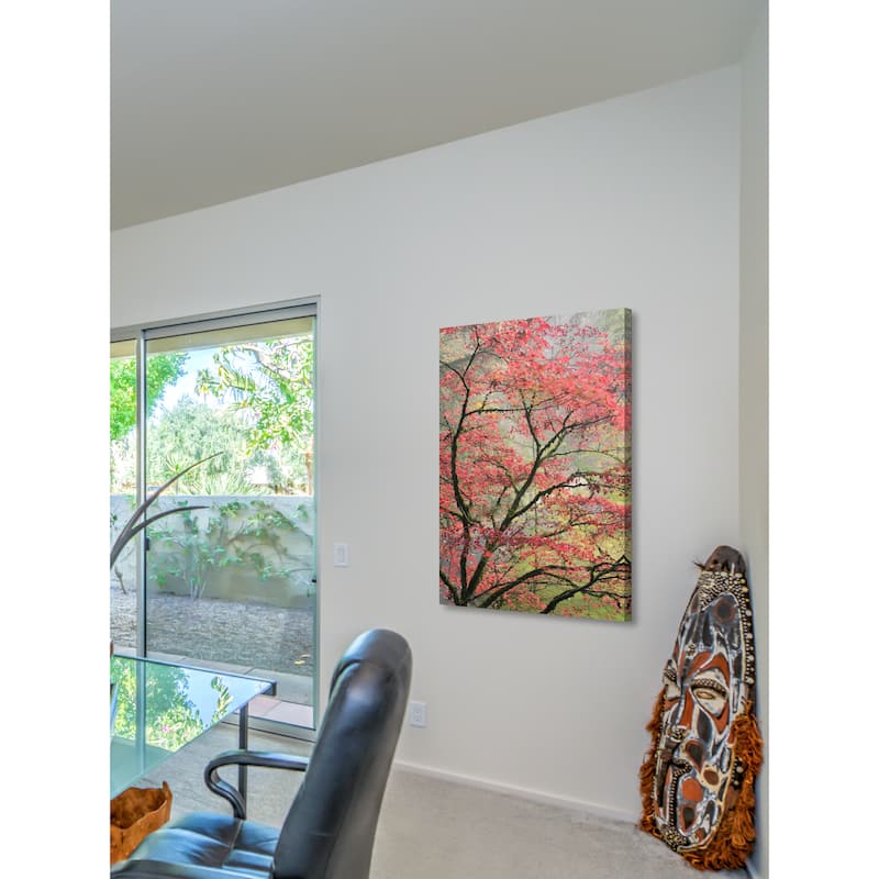 Marmont Hill - Red Zen Painting Print on Canvas - Multi-Color