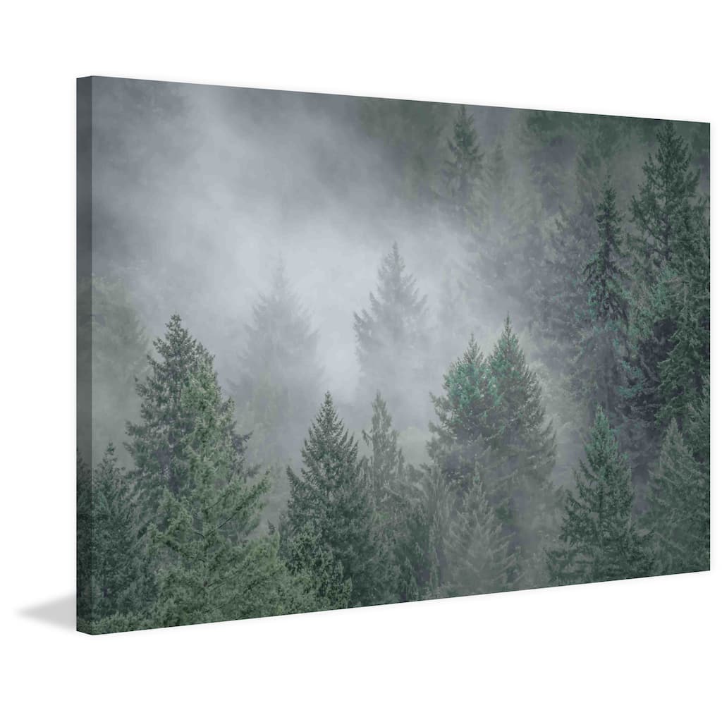 Marmont Hill - Draped in Clouds Painting Print on Canvas - Multi-Color