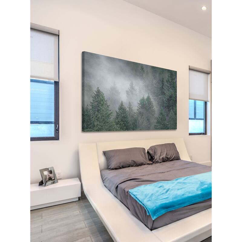 Marmont Hill - Draped in Clouds Painting Print on Canvas - Multi-Color