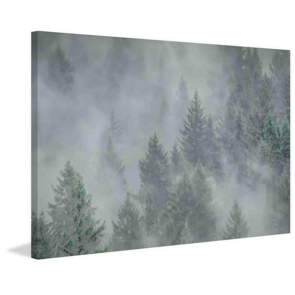 Marmont Hill - Misty Mood Painting Print on Canvas - Multi-Color