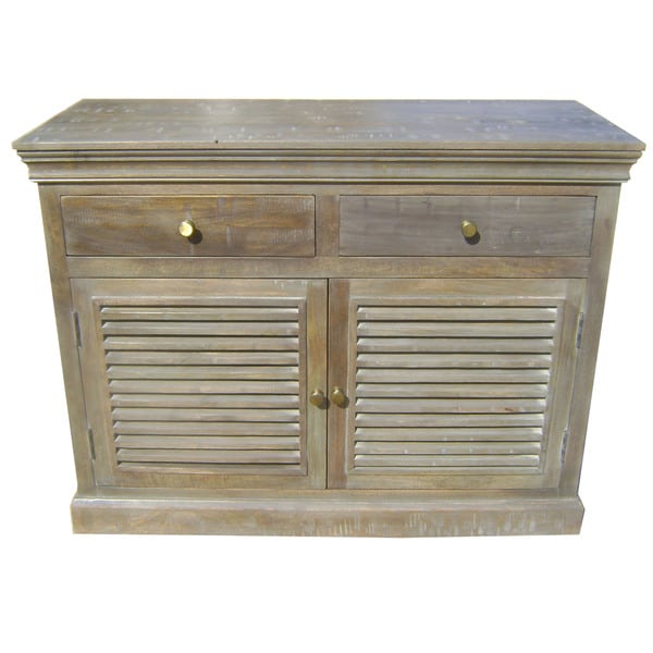 Shop Shutter French Gray Sideboard/ Buffet Overstock 11071557