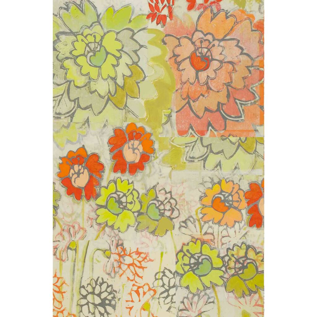 Marmont Hill - Big Orange Painting Print on Canvas - Multi-Color