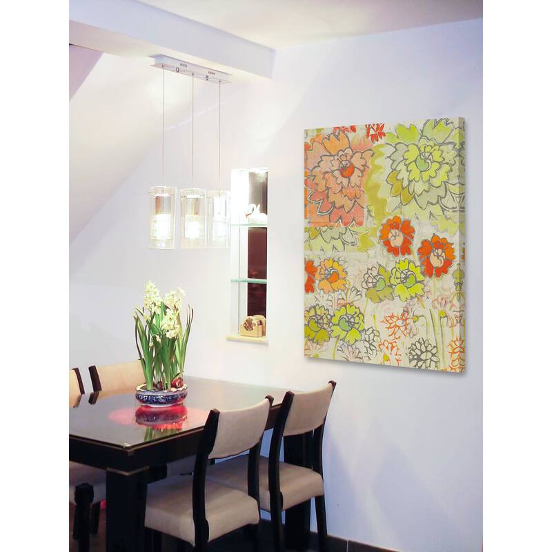 Marmont Hill - Big Orange Painting Print on Canvas - Multi-Color