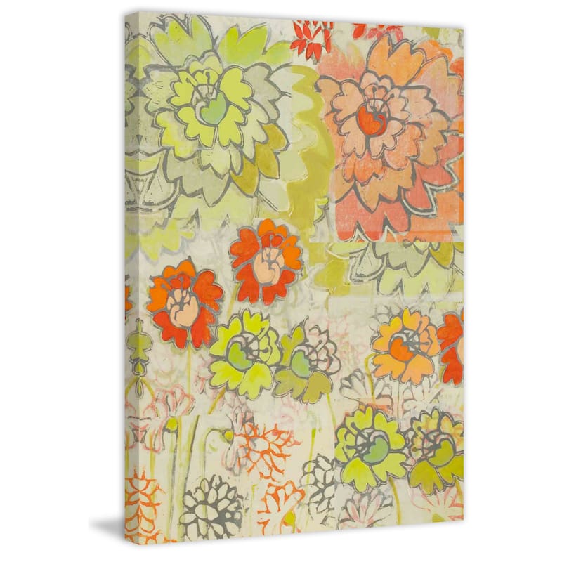 Marmont Hill - Big Orange Painting Print on Canvas - Multi-Color