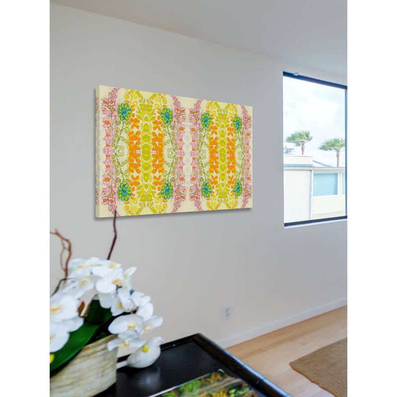 Marmont Hill - Snapdragons Textile Painting Print on Canvas - Multi-Color
