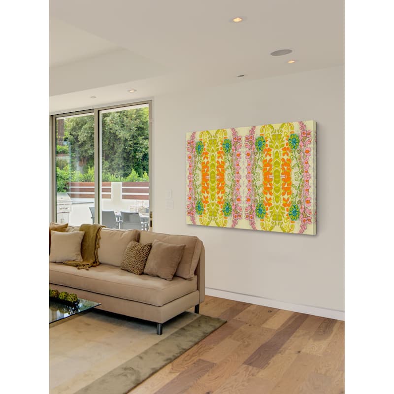 Marmont Hill - Snapdragons Textile Painting Print on Canvas - Multi-Color