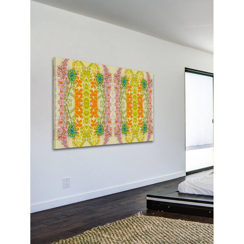 Marmont Hill - Snapdragons Textile Painting Print on Canvas - Multi-Color
