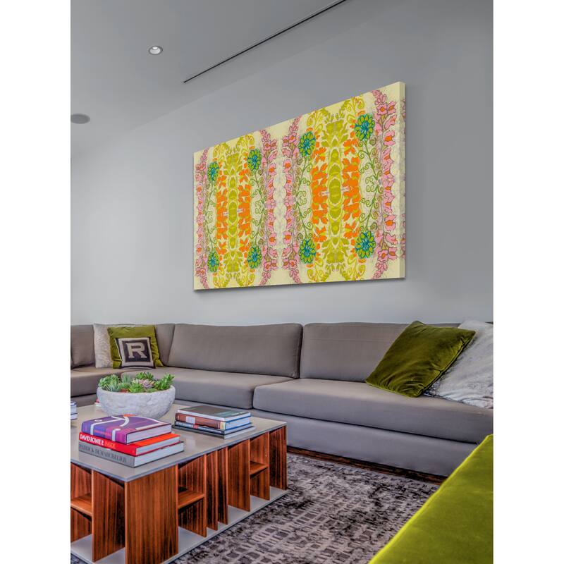 Marmont Hill - Snapdragons Textile Painting Print on Canvas - Multi-Color