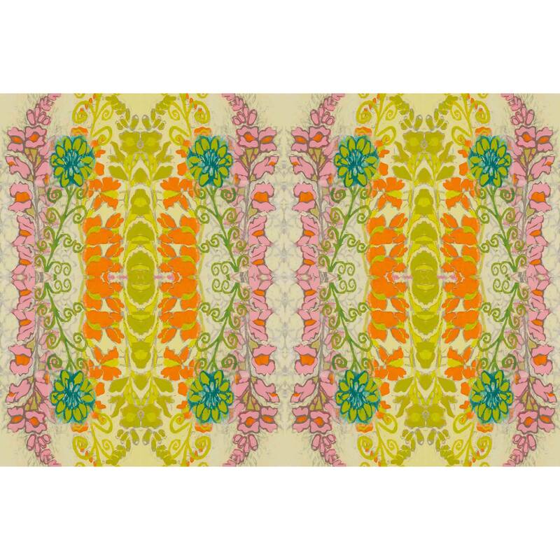 Marmont Hill - Snapdragons Textile Painting Print on Canvas - Multi-Color