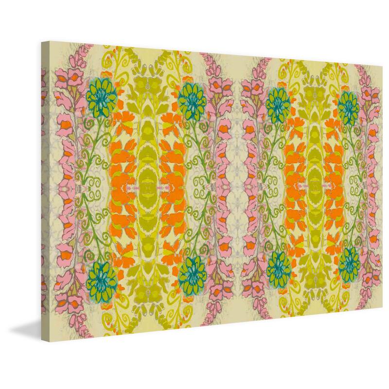 Marmont Hill - Snapdragons Textile Painting Print on Canvas - Multi-Color
