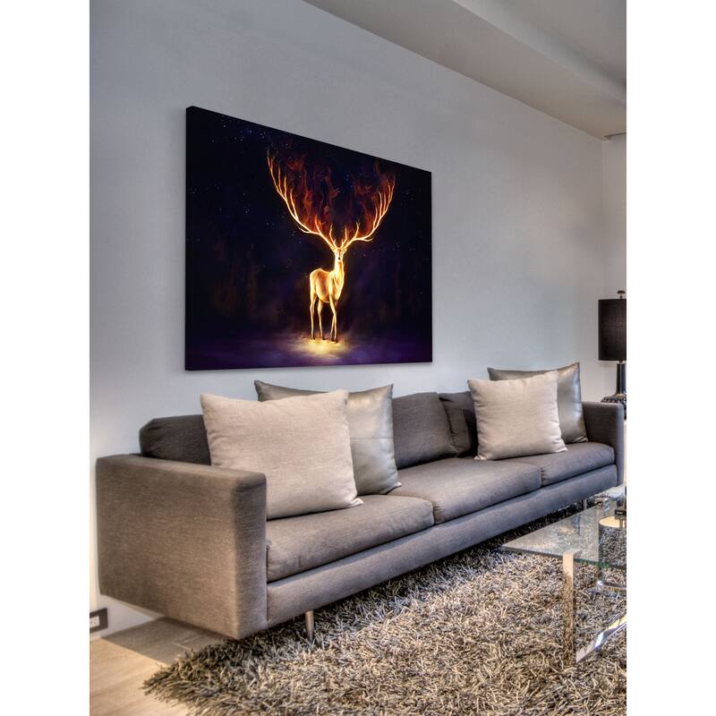 Marmont Hill - Firewalker Painting Print on Canvas - Multi-Color