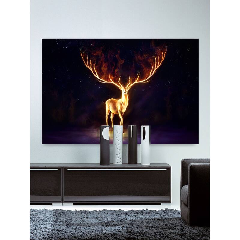 Marmont Hill - Firewalker Painting Print on Canvas - Multi-Color