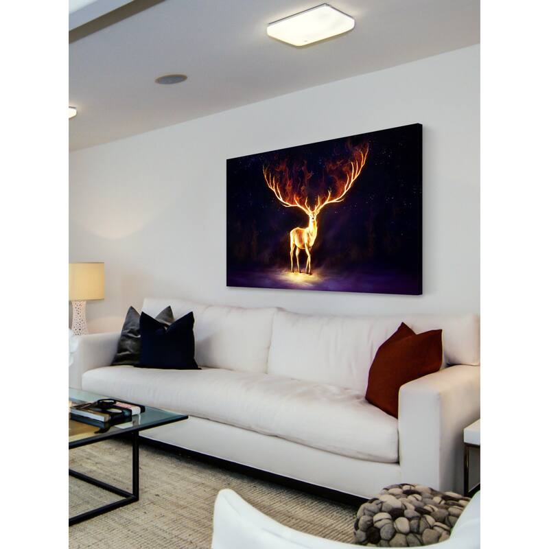 Marmont Hill - Firewalker Painting Print on Canvas - Multi-Color