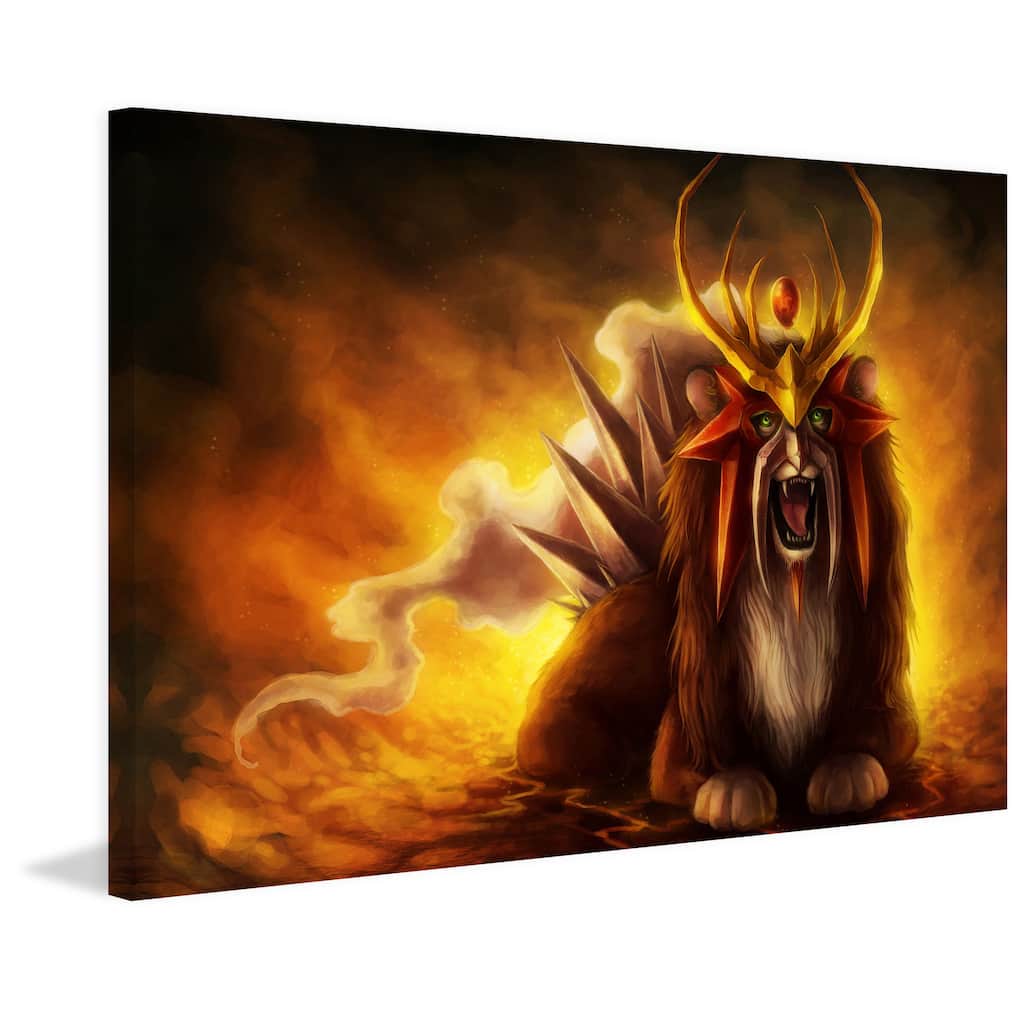 Marmont Hill - Entei Painting Print on Canvas - Multi-Color