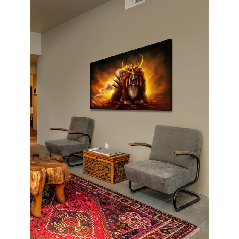 Marmont Hill - Entei Painting Print on Canvas - Multi-Color