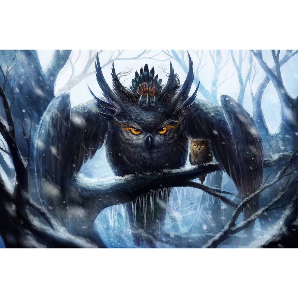 Marmont Hill - Owl Mommy Painting Print on Canvas - Multi-Color