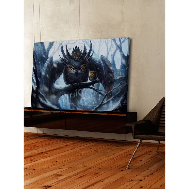 Marmont Hill - Owl Mommy Painting Print on Canvas - Multi-Color