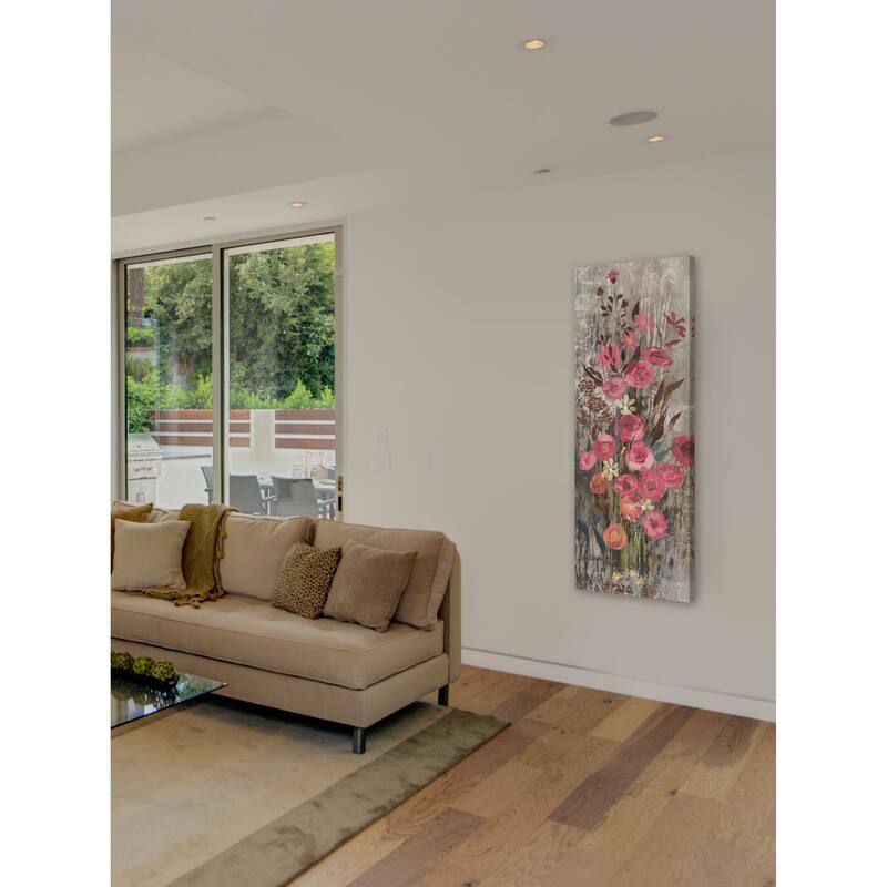 Marmont Hill - Floral Frenzy Pink III Painting Print on Canvas - Multi-Color
