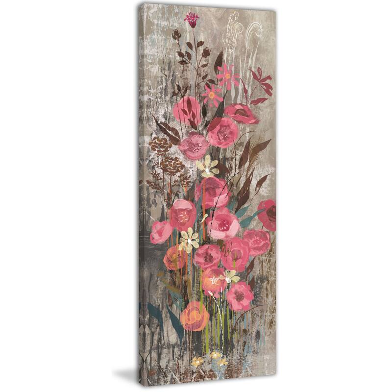 Marmont Hill - Floral Frenzy Pink III Painting Print on Canvas - Multi-Color