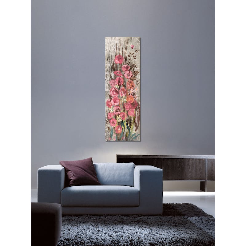 Marmont Hill - Floral Frenzy Pink IV Painting Print on Canvas - Multi-Color