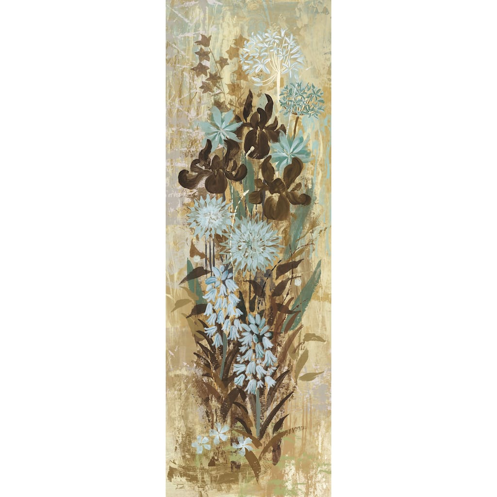 Marmont Hill - Floral Frenzy Blue I Painting Print on Canvas - Multi-Color