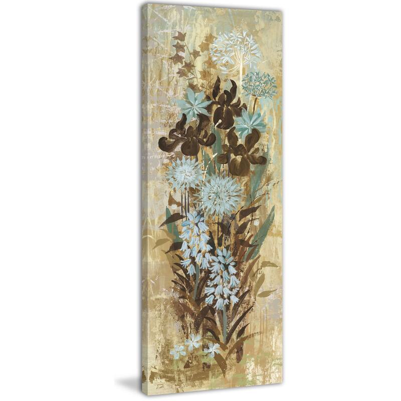 Marmont Hill - Floral Frenzy Blue I Painting Print on Canvas - Multi-Color