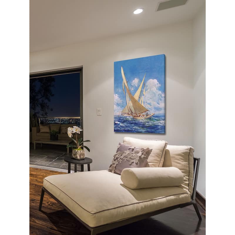 Marmont Hill - Sailboats Painting Print on Canvas - Multi-Color