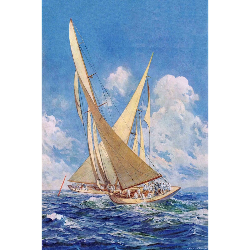 Marmont Hill - Sailboats Painting Print on Canvas - Multi-Color
