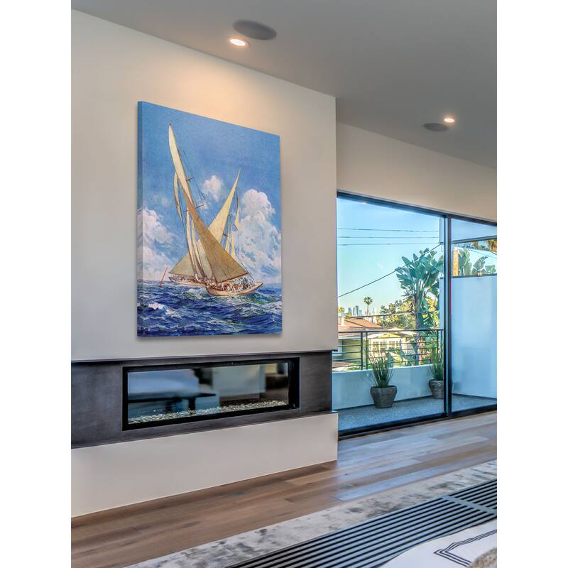 Marmont Hill - Sailboats Painting Print on Canvas - Multi-Color
