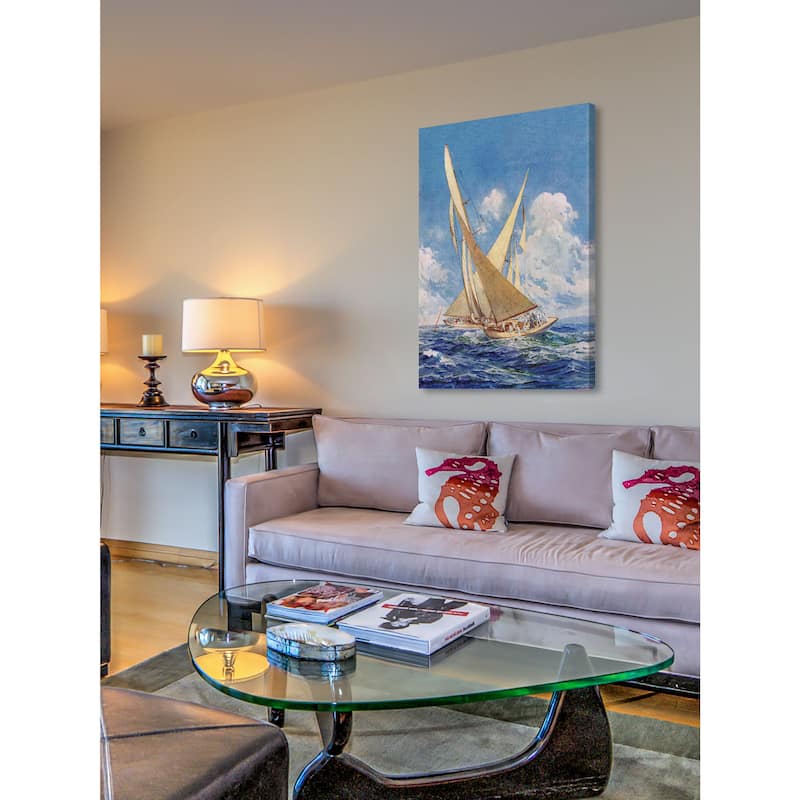 Marmont Hill - Sailboats Painting Print on Canvas - Multi-Color