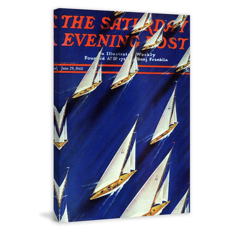 Marmont Hill - Saturday Evening Post 1940 Painting Print on Canvas - Multi-Color