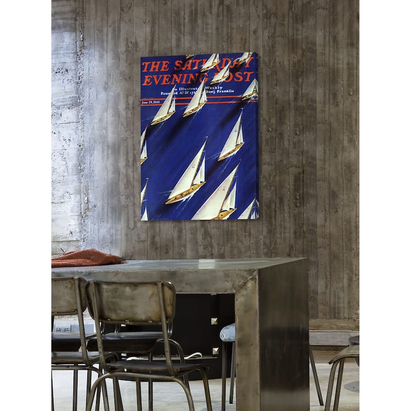 Marmont Hill - Saturday Evening Post 1940 Painting Print on Canvas - Multi-Color