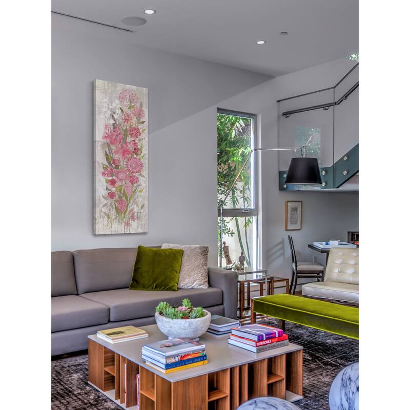 Marmont Hill - Floral Frenzy Soft Pink II Painting Print on Canvas - Multi-Color