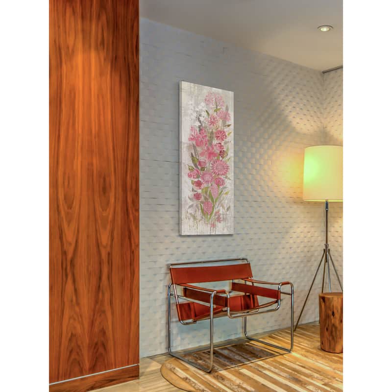 Marmont Hill - Floral Frenzy Soft Pink II Painting Print on Canvas - Multi-Color