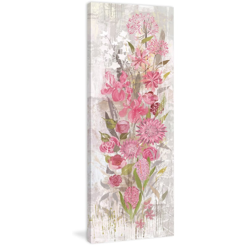 Marmont Hill - Floral Frenzy Soft Pink II Painting Print on Canvas - Multi-Color