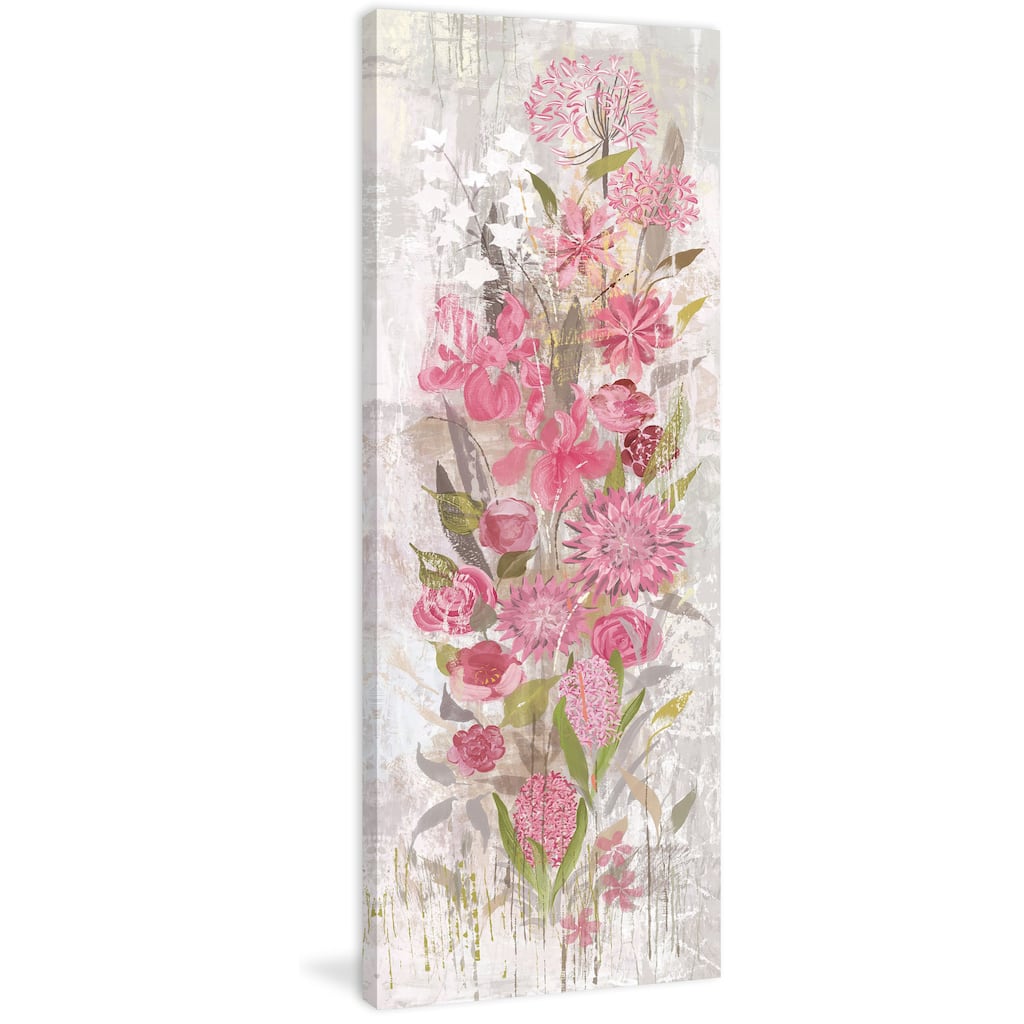 Marmont Hill - Floral Frenzy Soft Pink II Painting Print on Canvas - Multi-Color