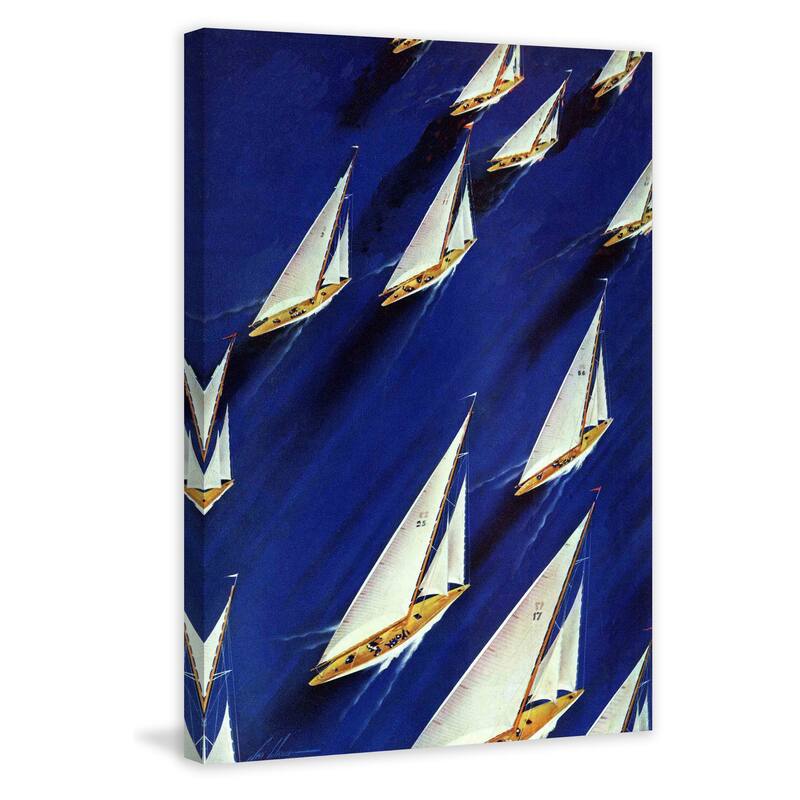 Marmont Hill - Plain Saturday Evening Post 1940 Painting Print on Canvas - Multi-Color