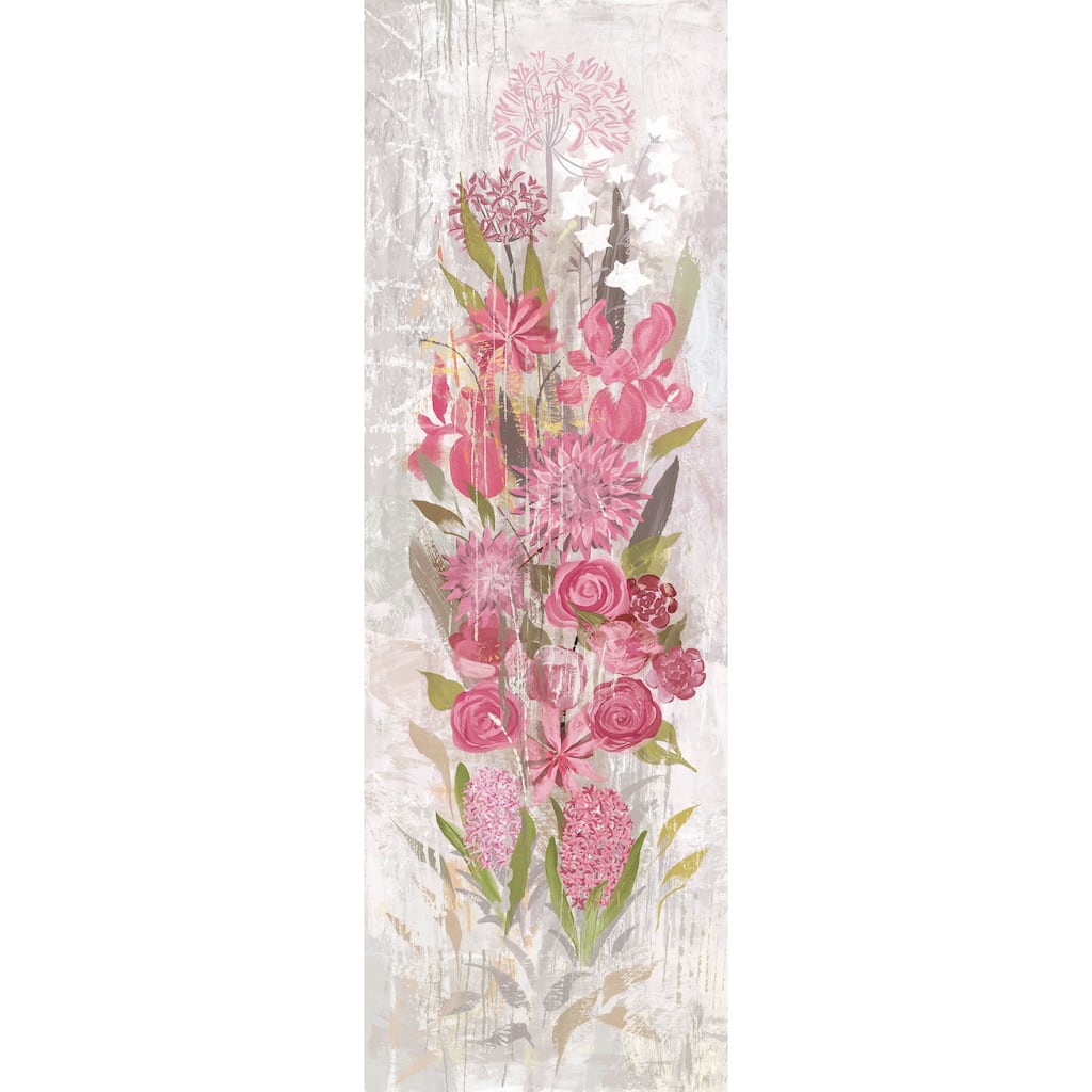 Marmont Hill - A Floral Frenzy Soft Pink I Painting Print on Canvas - Multi-Color