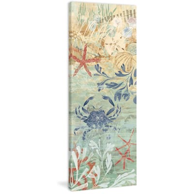 Marmont Hill - Floral Frenzy Coastal VII Painting Print on Canvas - Multi-Color