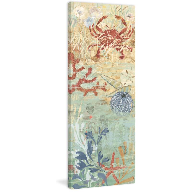 Marmont Hill - Floral Frenzy Coastal VI Painting Print on Canvas - Multi-Color