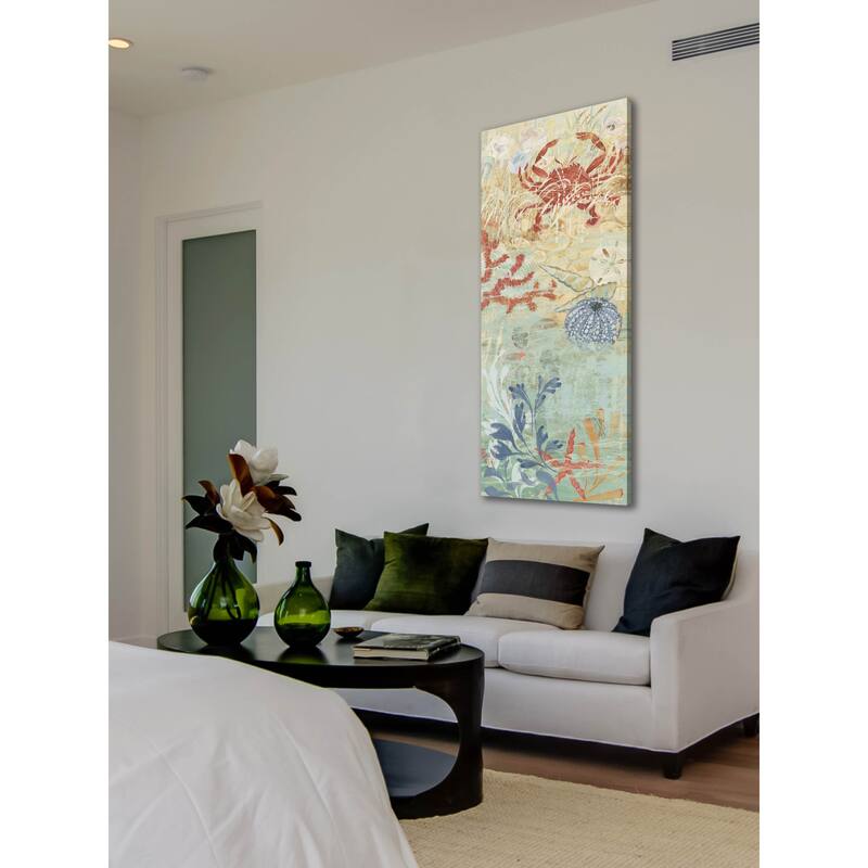 Marmont Hill - Floral Frenzy Coastal VI Painting Print on Canvas - Multi-Color