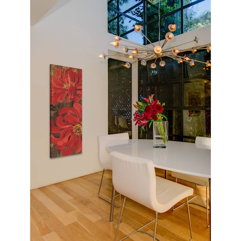 Marmont Hill - Floral Frenzy Red I Painting Print on Canvas - Multi-Color