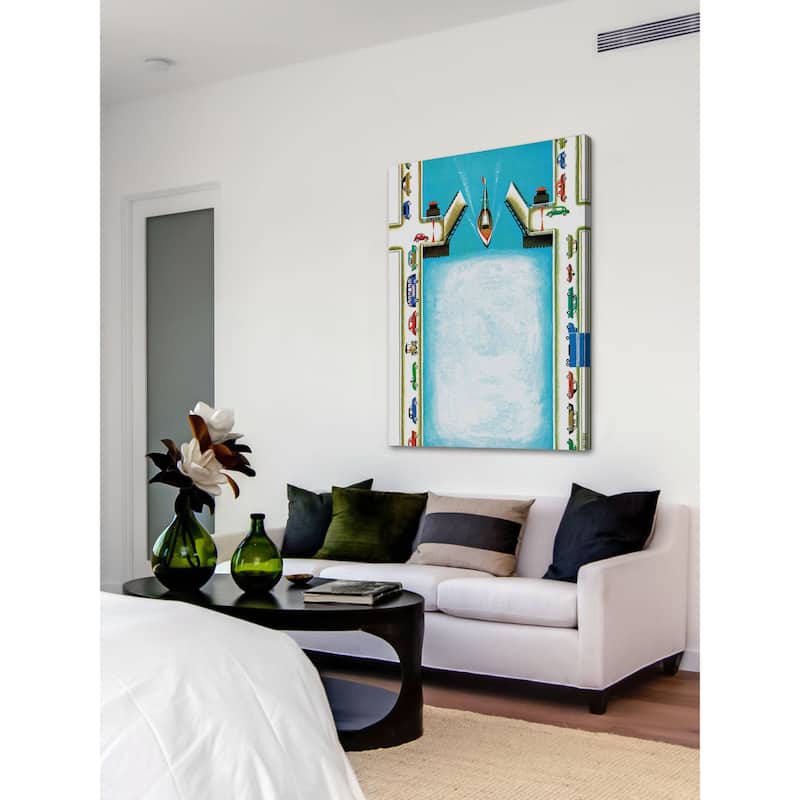 Marmont Hill - The Drawbridge Painting Print on Canvas - Multi-Color