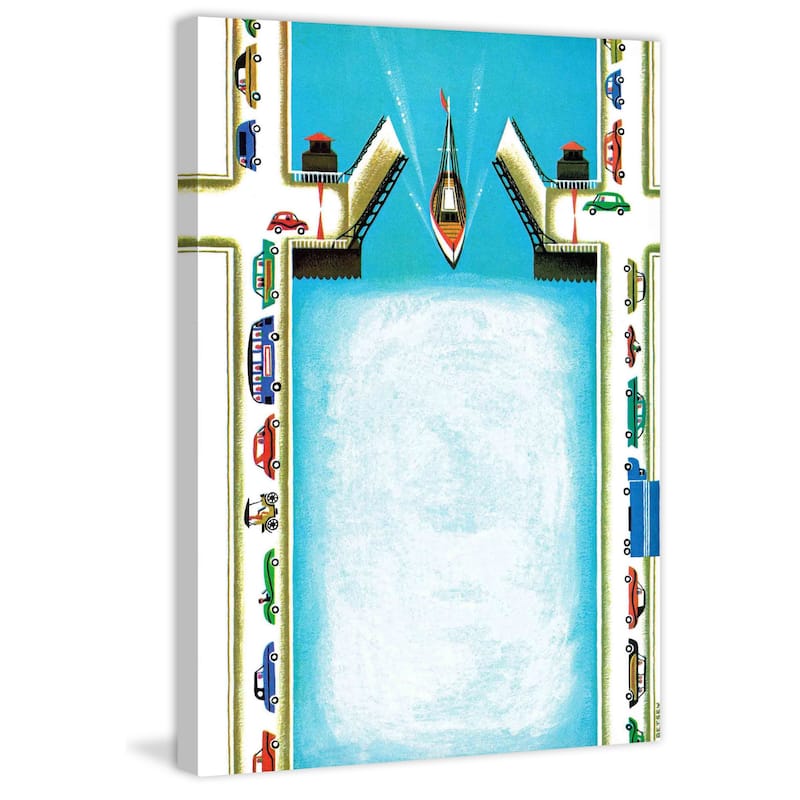 Marmont Hill - The Drawbridge Painting Print on Canvas - Multi-Color