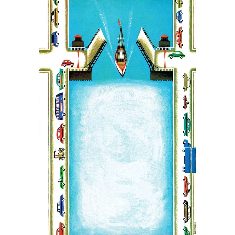 Marmont Hill - The Drawbridge Painting Print on Canvas - Multi-Color