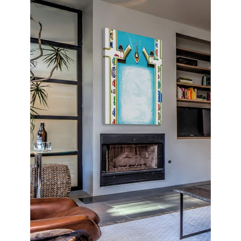 Marmont Hill - The Drawbridge Painting Print on Canvas - Multi-Color