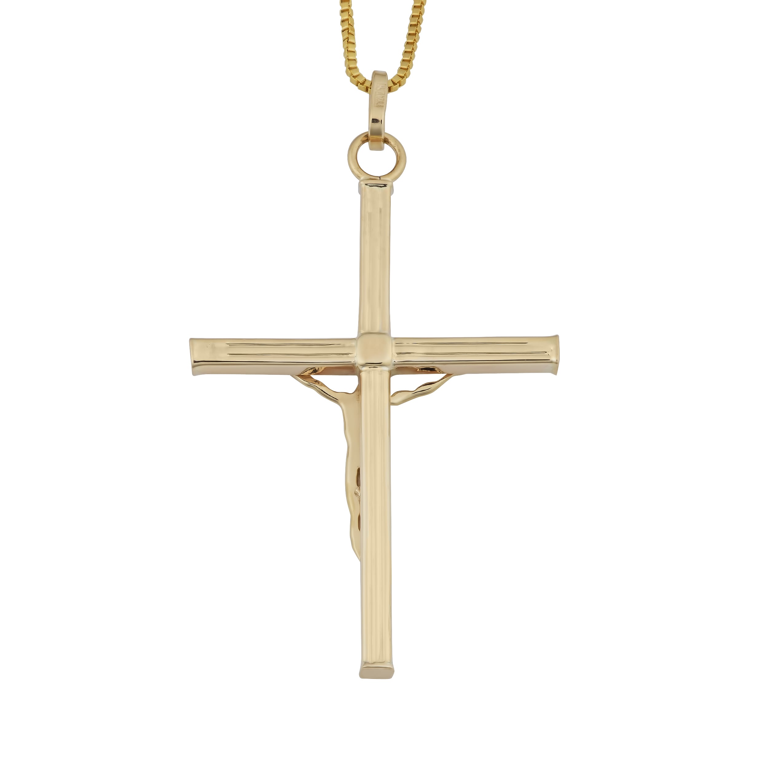 Cross Pendant Hollow 3D Crucifix